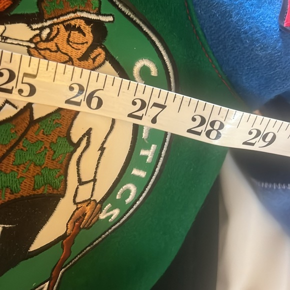 Rare!! W/Tags Men’s Jeff Hamilton Wool & Leather NBA Bomber Jacket. 3XL! Vintage - Picture 16 of 17